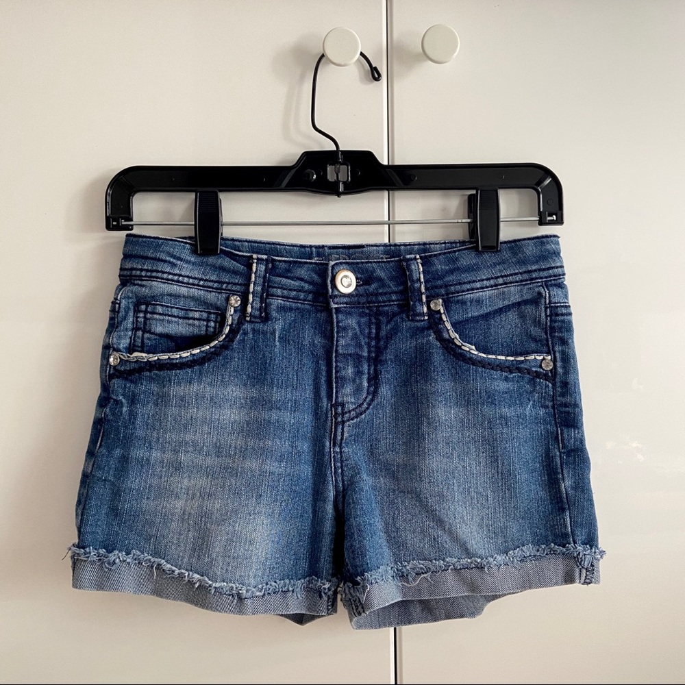 Cherokee Girls’ Cuffed Denim Shorts